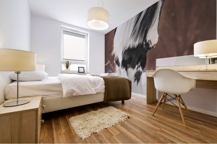 A winters Walk Mural print