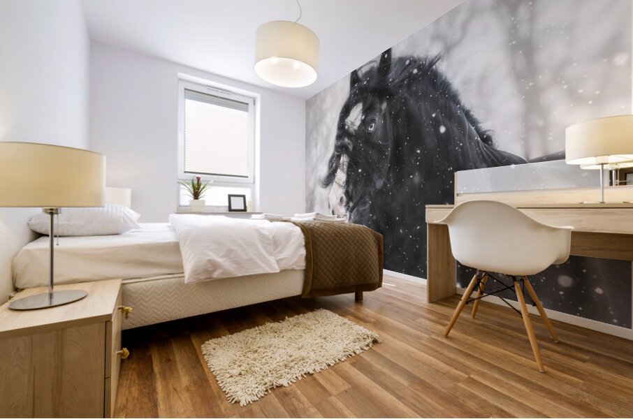 Snowstorm Mural print